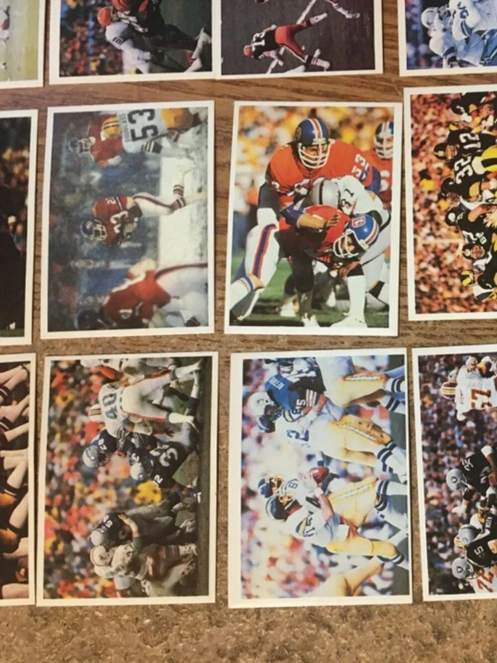 1986 JENO'S PIZZA ROLLS NFL ACTION STICKERS FOOD ISSUE COMPLETE SET OF 56